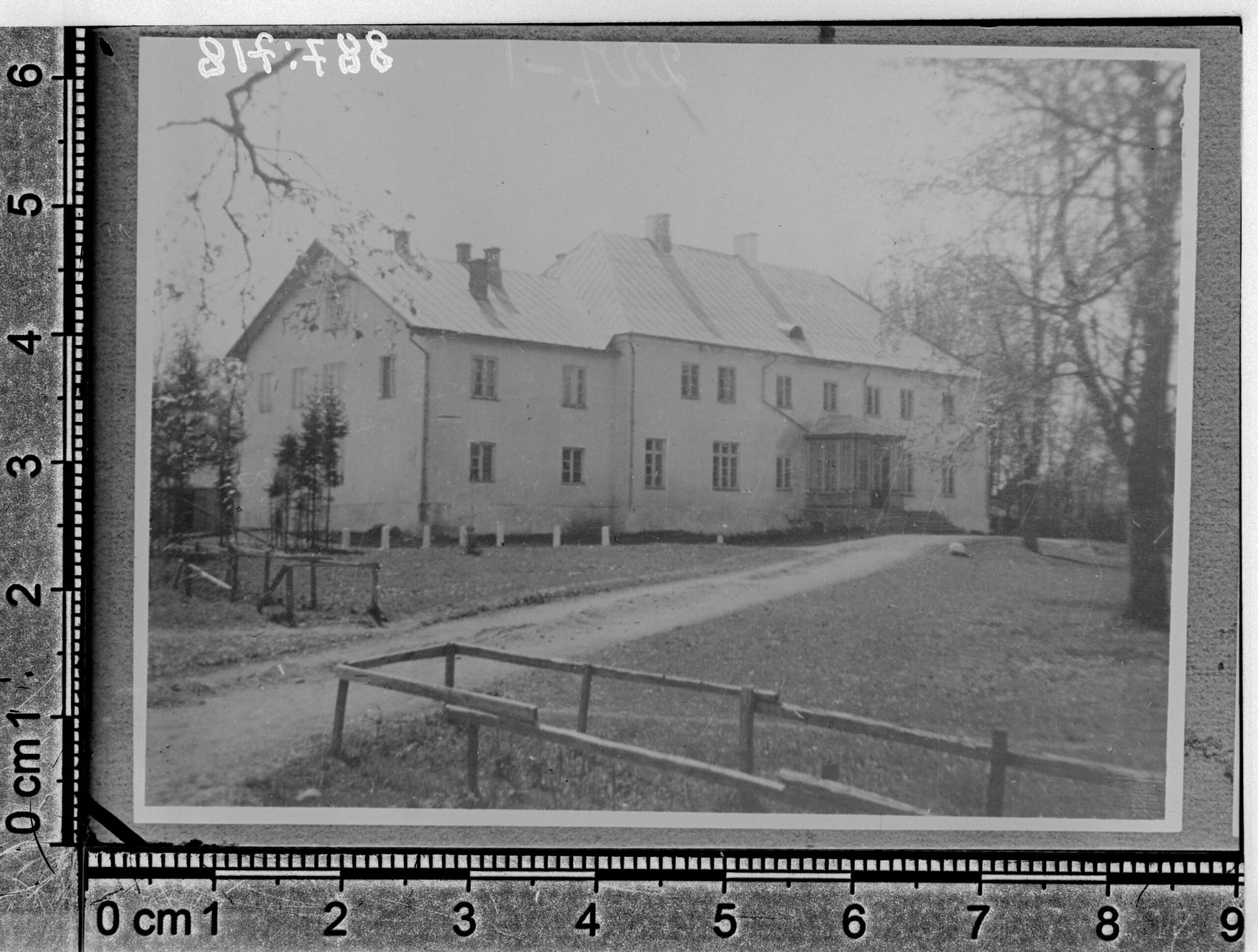  Öötla manor (Oethel), front of the mansion 1938