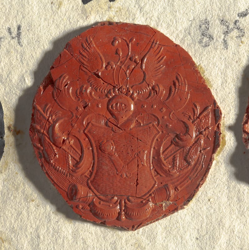 Von Pohlmann seal with coat of arms