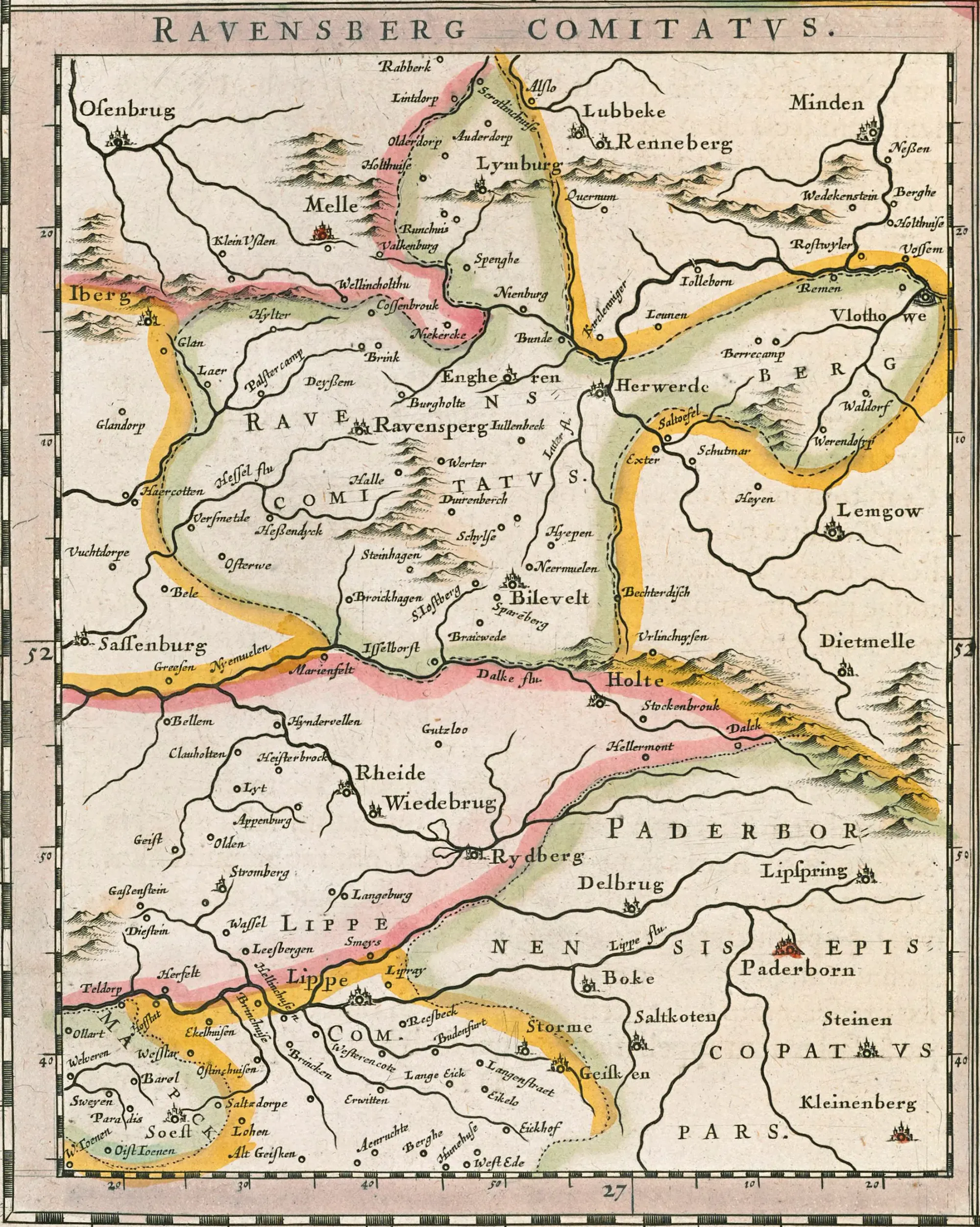 Comitatus Marchia et Ravensberg - Grafschaft Ravensberg, 1645
